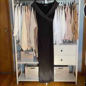 Jersey Off-the-Shoulder Gown